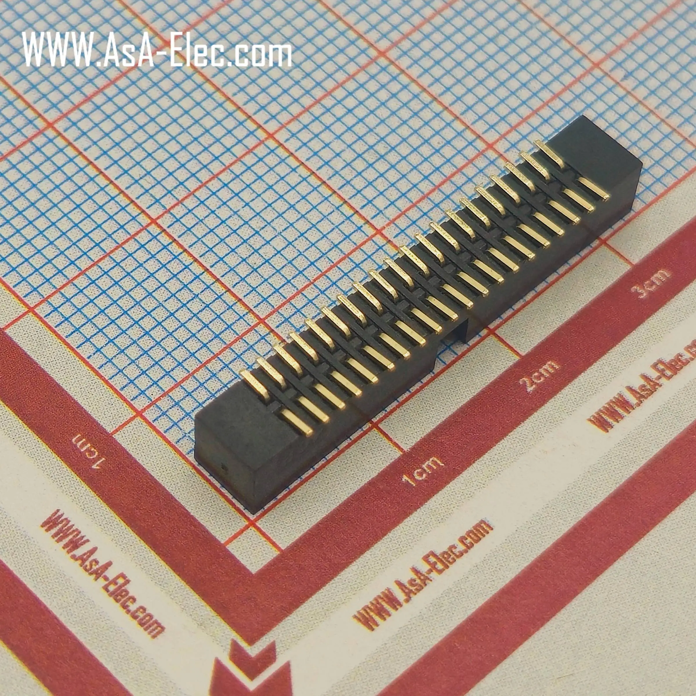 کانکتور باکس هدر 1.27 میلیمتر 40 پین نر BOX SMT